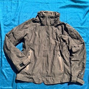 Columbia Titanium Tech Interchange omni-Tech waterproof rain/snow jacket brown M